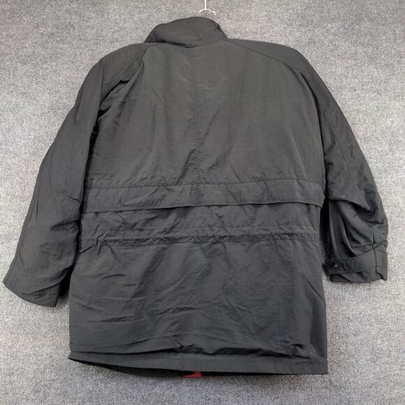 Glacial London Fog Men's Winter Snow Jacket Black Medium Button Front - Picture 5 of 14